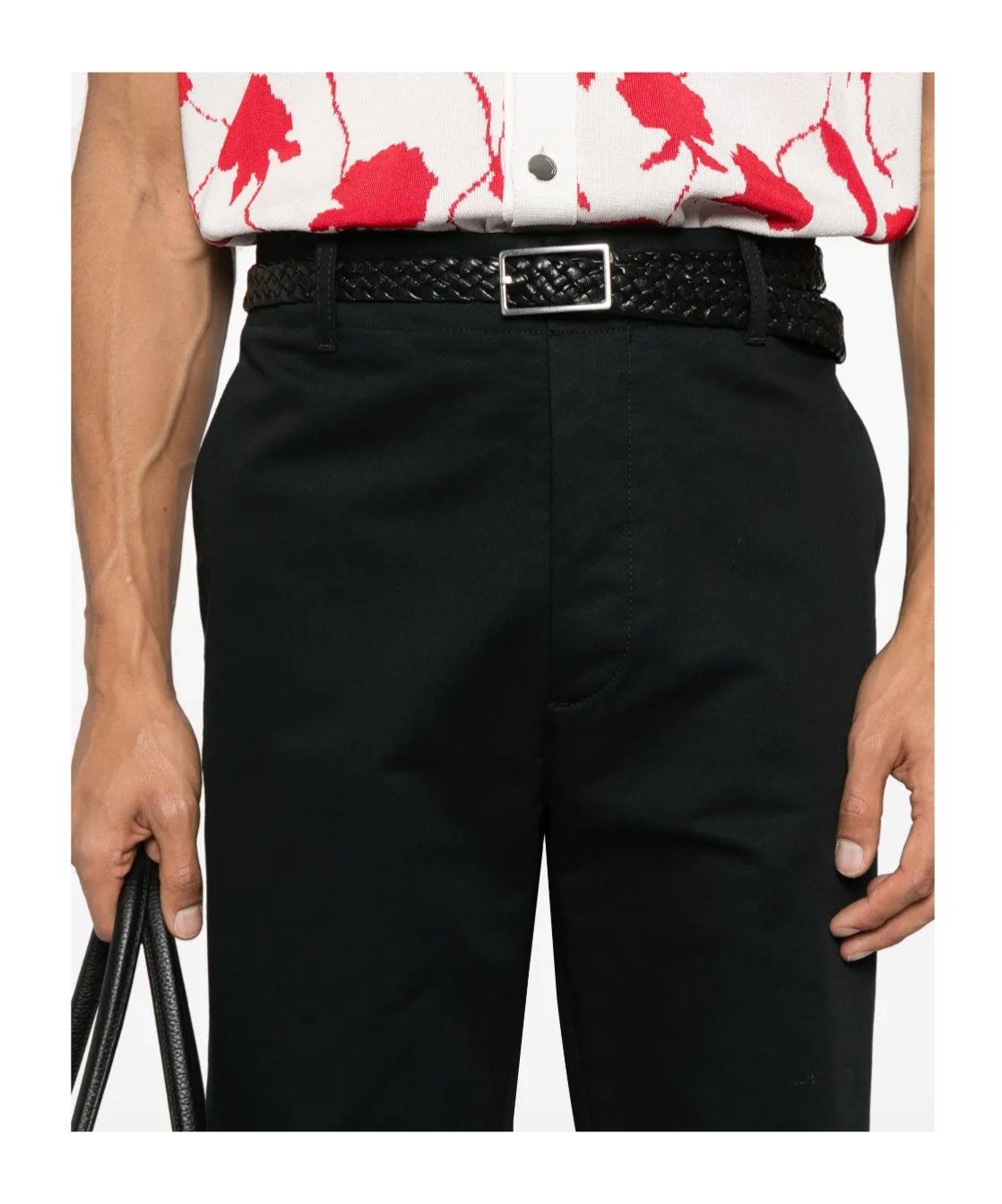 Marni Belt Loops Casual Pants In Black