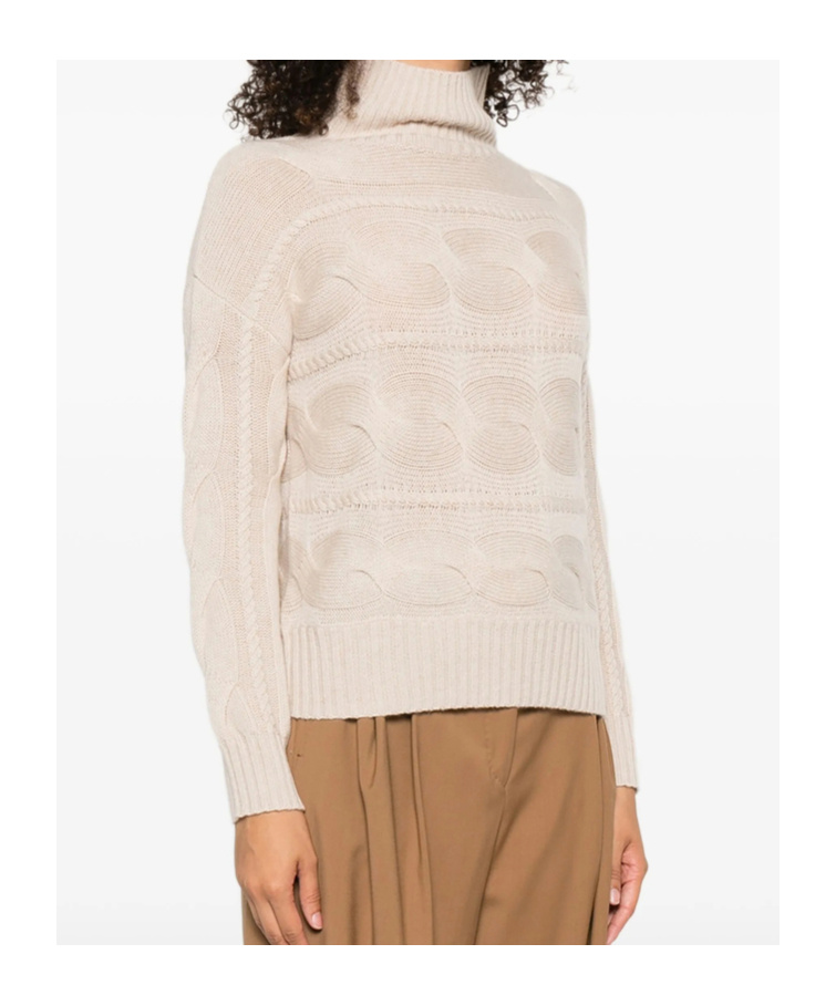 Max Mara Long-sleeved Sweater In Neutral