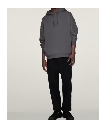 Y-3 Graphic Hoodie Granit In Gray