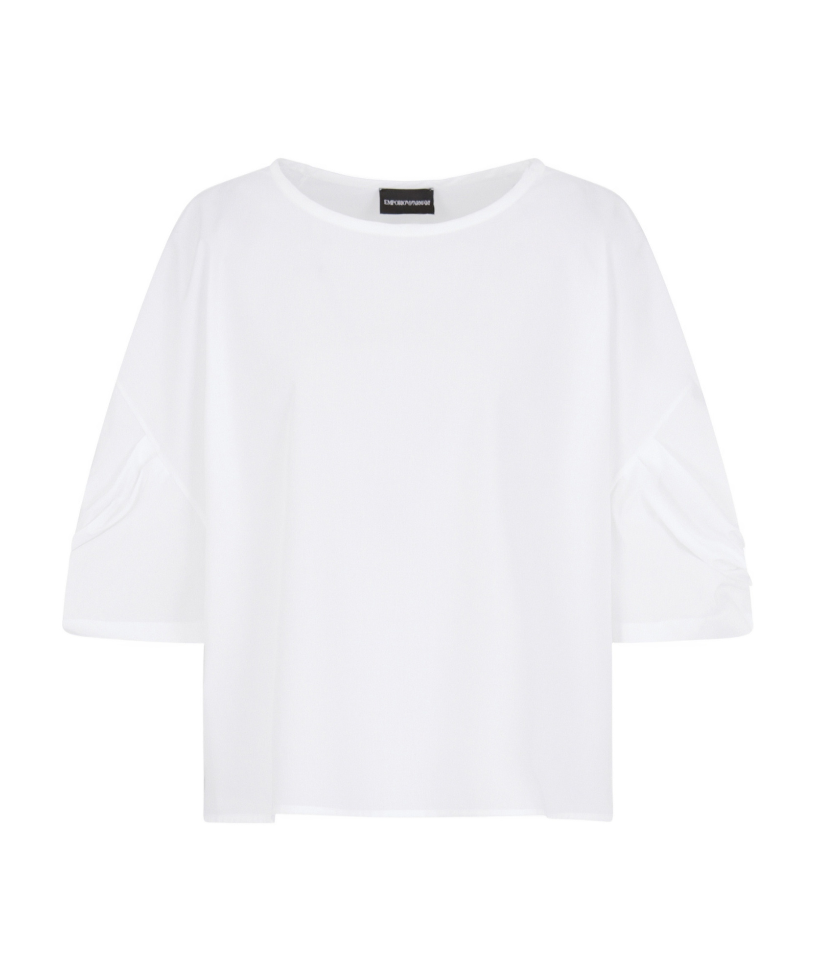 EMPORIO ARMANI TWIST-DETAILED BLOUSE