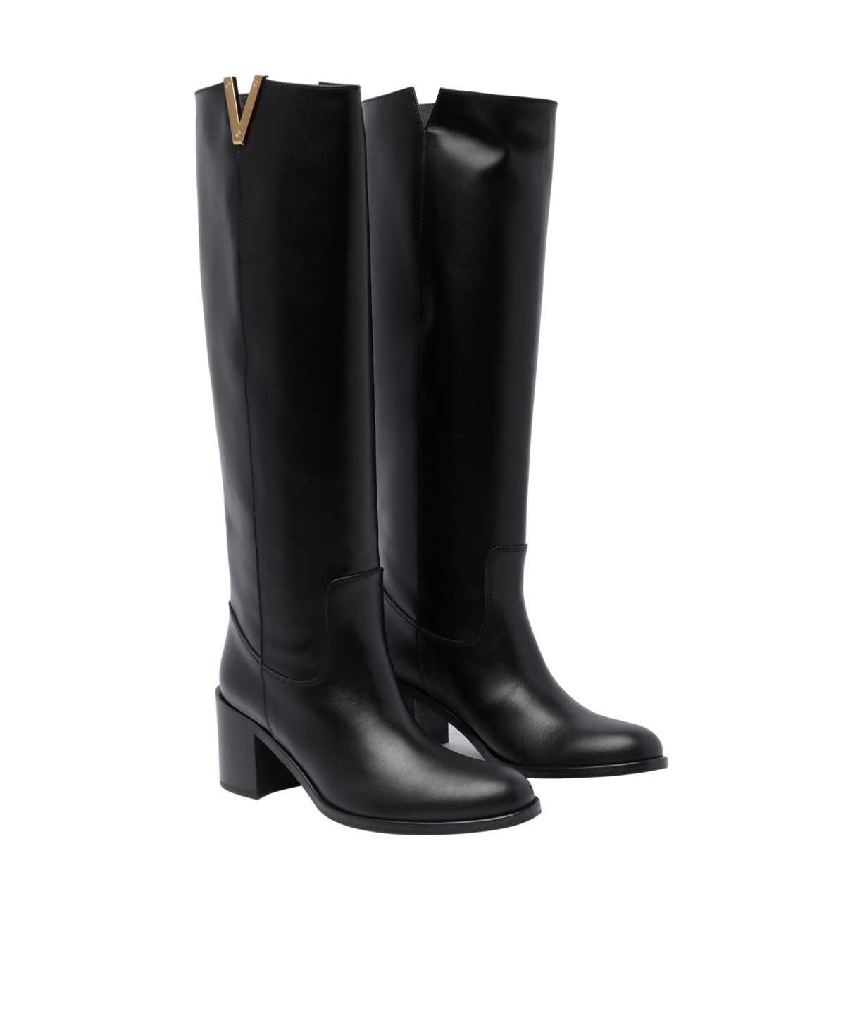Shop Via Roma 15 High-heeled Boots In Black