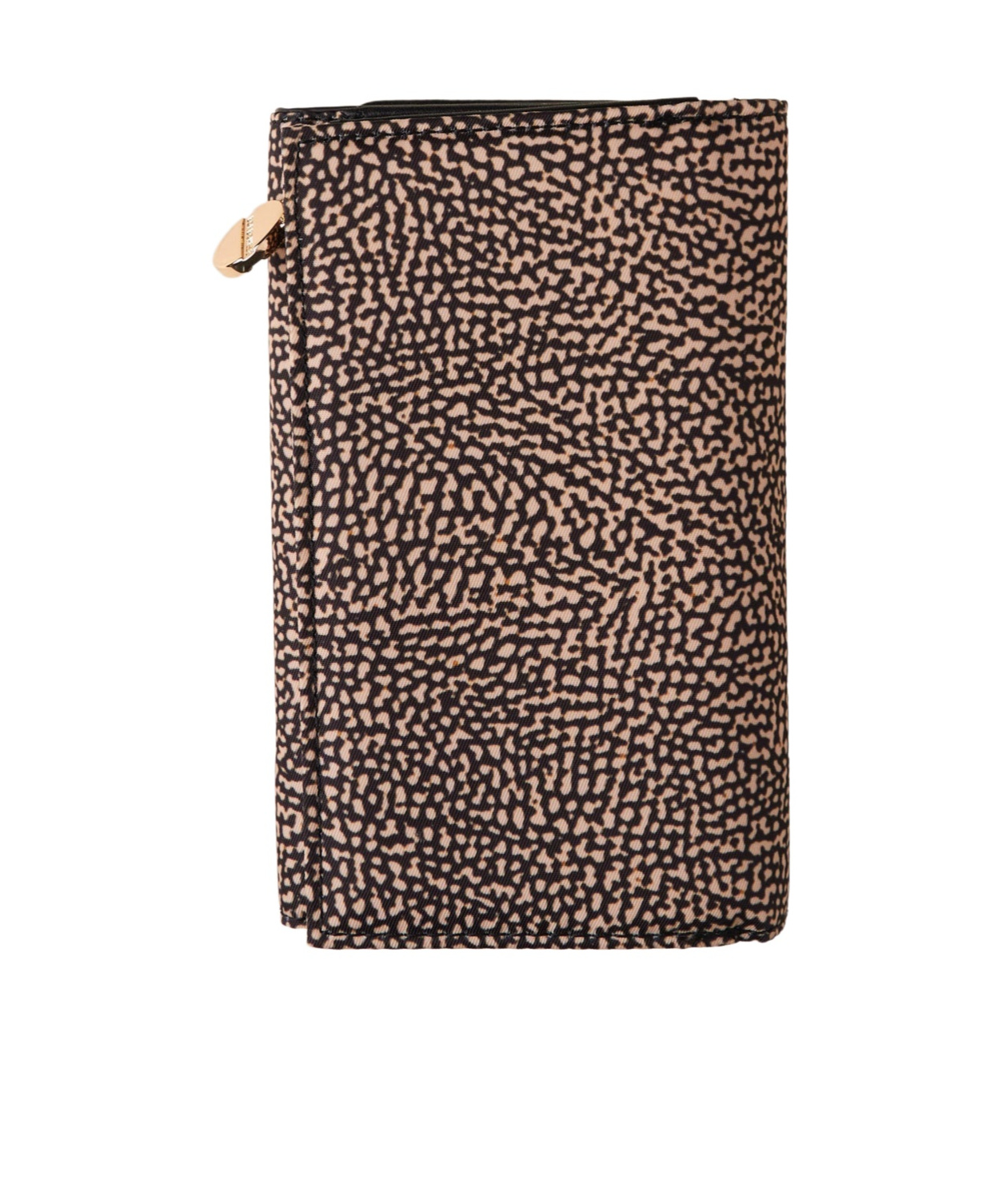 Borbonese Press Stud Fastened Medium Wallet In Black