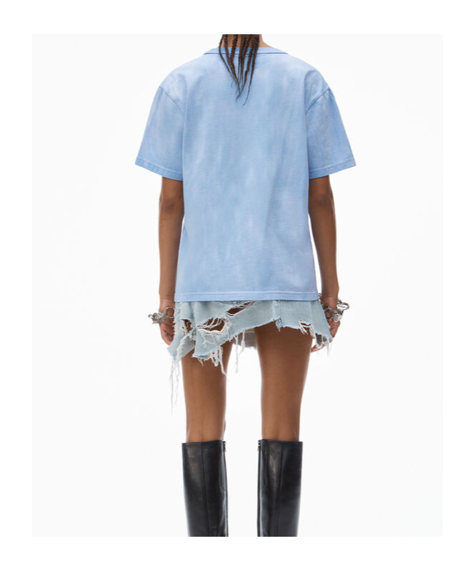 Alexander Wang Essential T-shirt In Blue