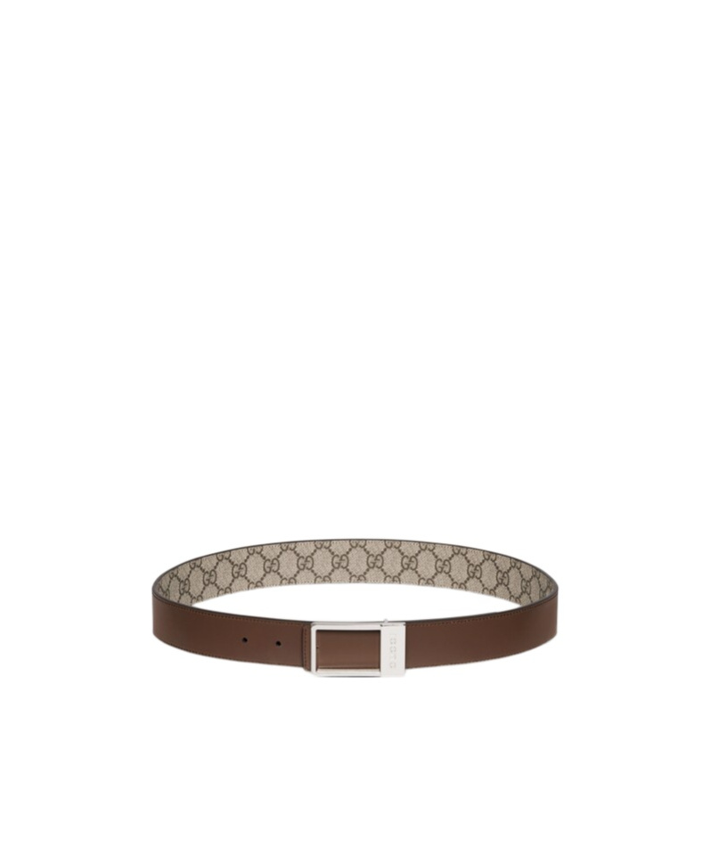 Gucci Reversible Belt With Rectangular Buckle
