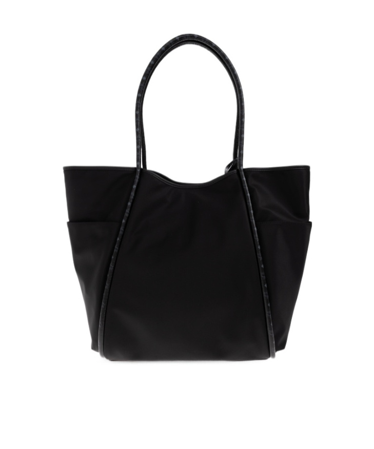 Mcm Double Handle Shopping Bag In Black