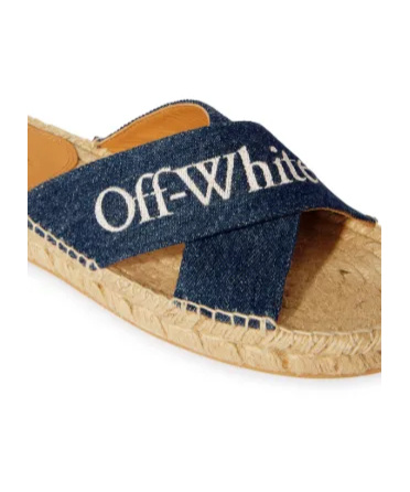 Off-white Criss Cross Espadrilles In Nude
