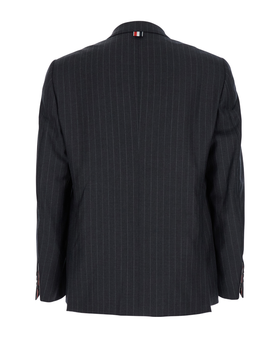 THOM BROWNE PINSTRIPE WOOL BLAZER
