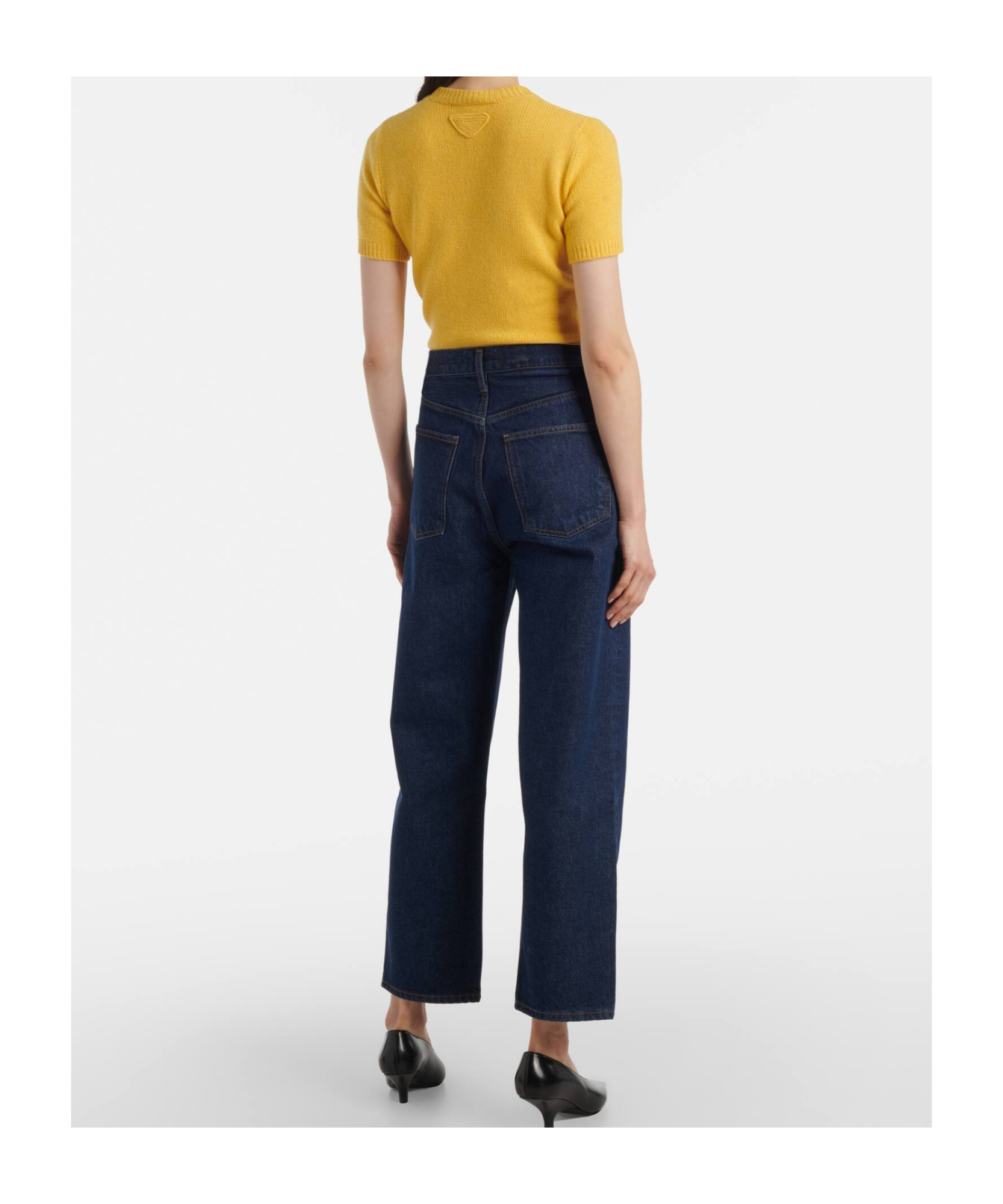 Agolde High-waisted Straight-leg Jeans In Blue