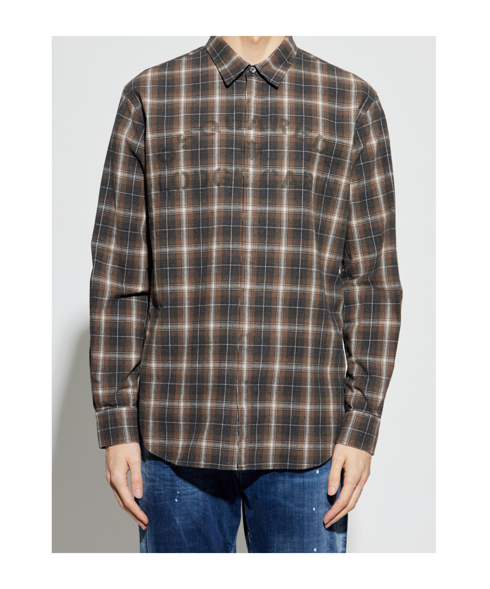 Dsquared2 Long-sleeved Shirt In Black