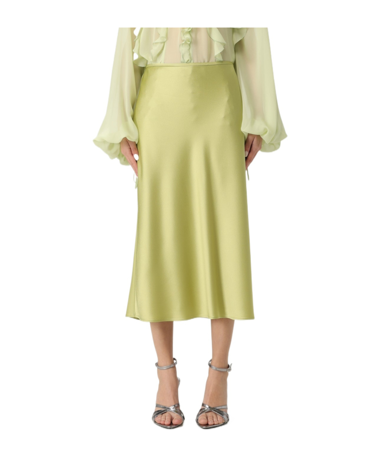 Blumarine High Waist Skirt In Yellow