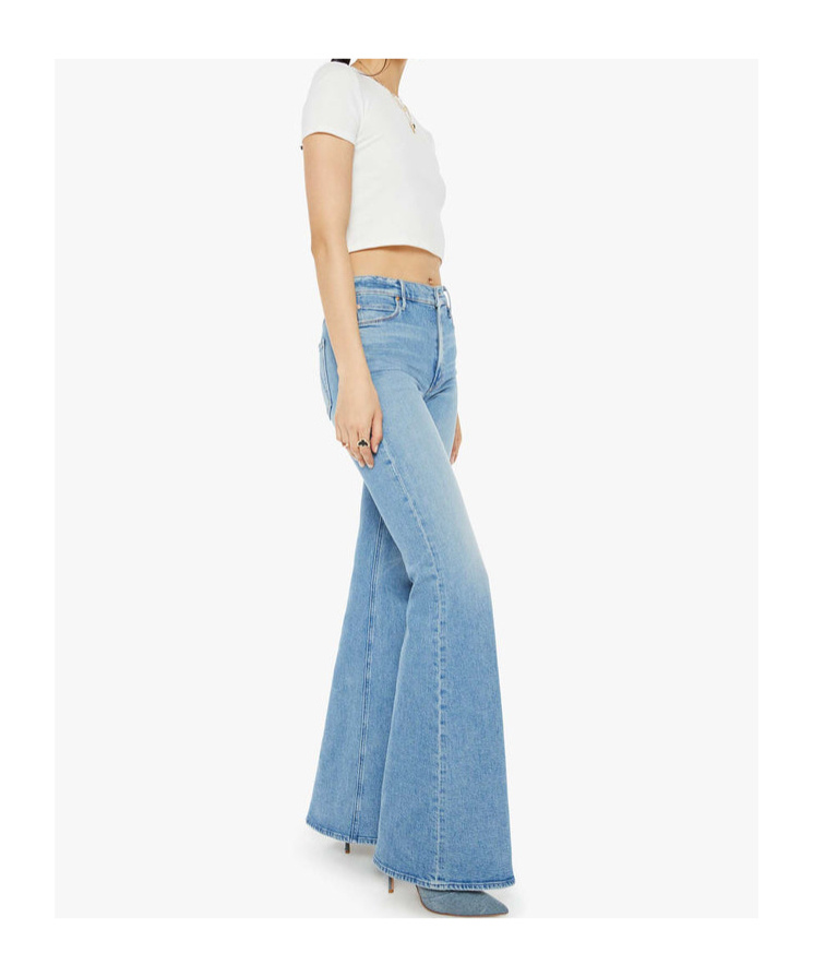 Mother The Doozy Flare Jeans In Blue