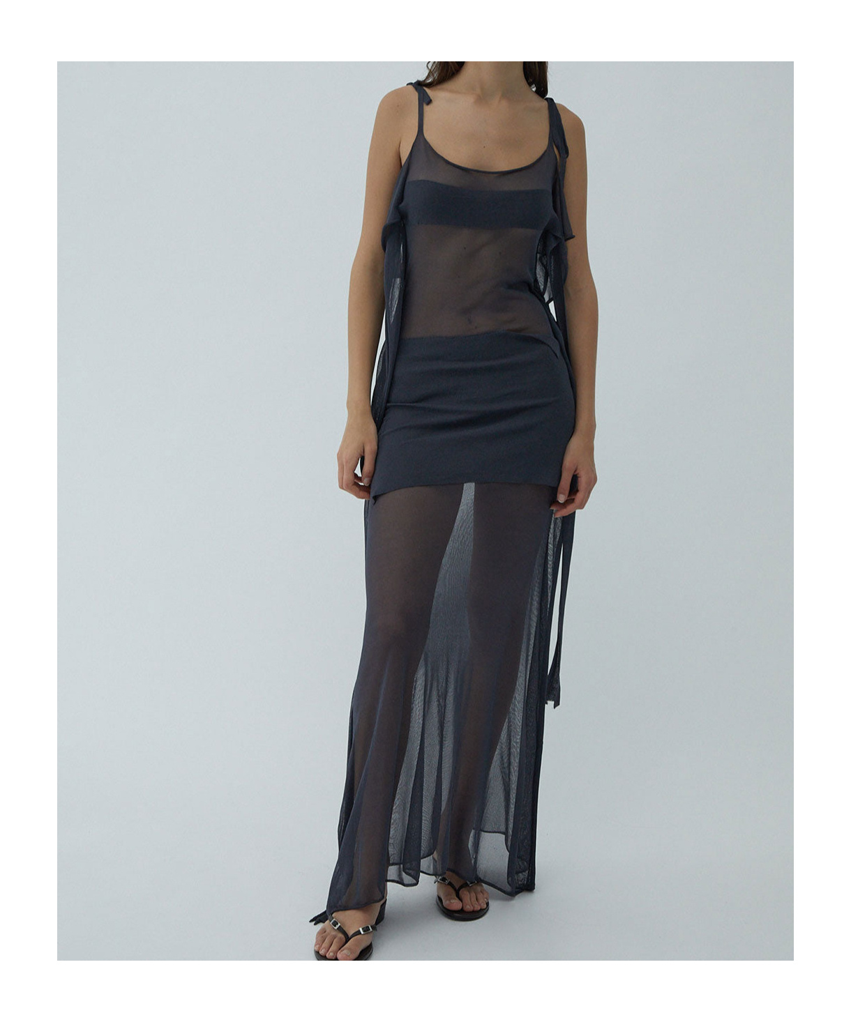 Paloma Wool Zanic Paneled Sheer Maxi Dress