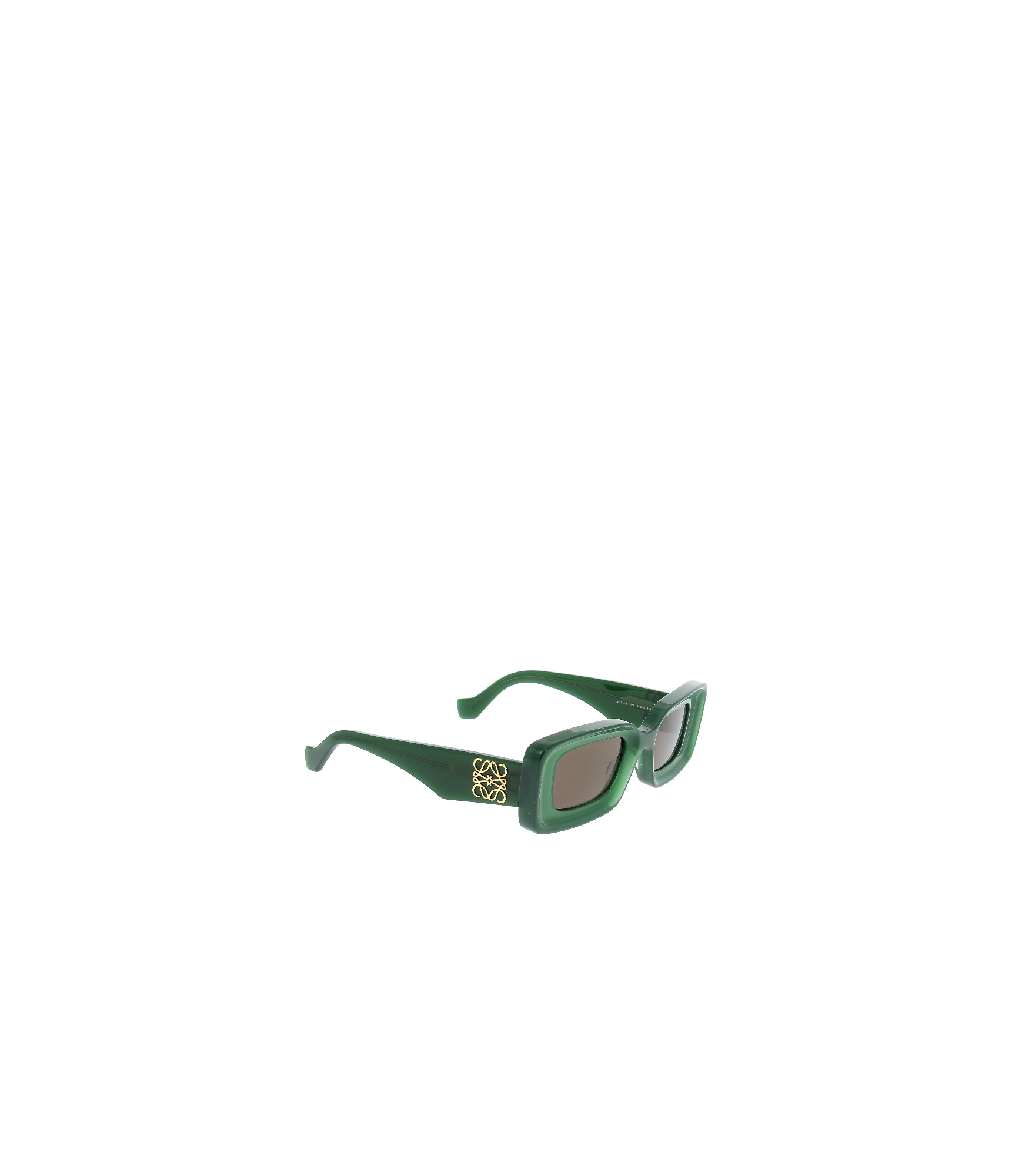 Loewe Rectangular Sunglasses In Green