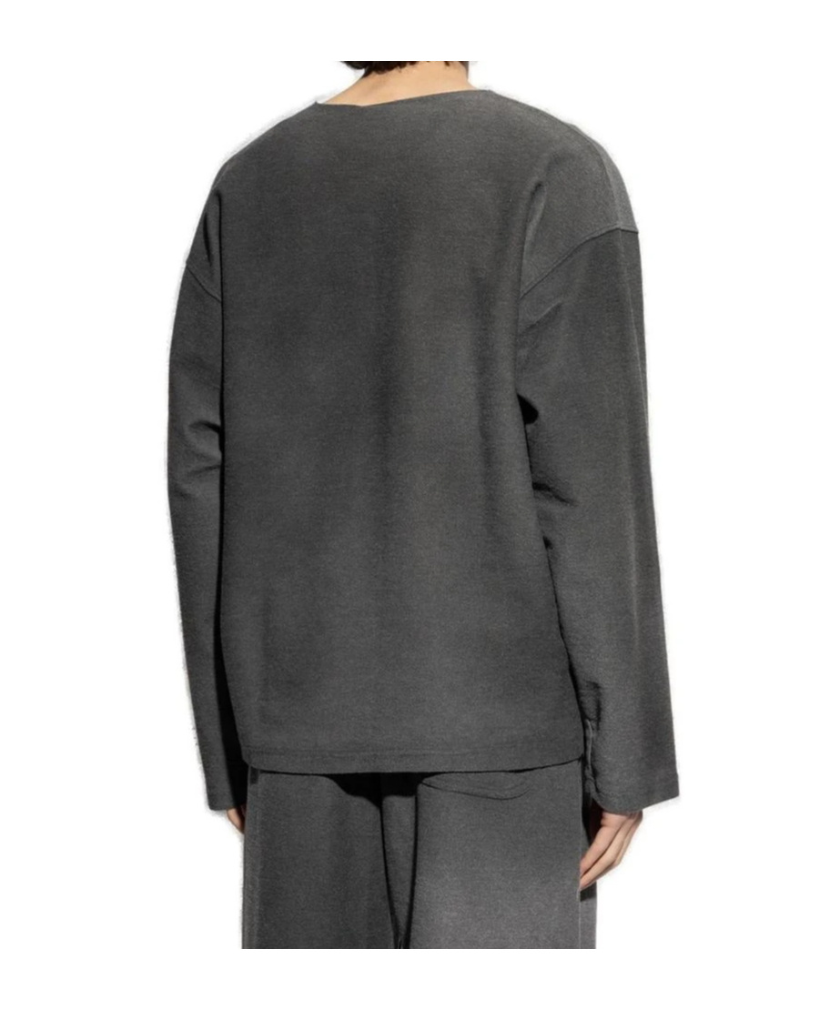 Diesel Men's Runway Distressed Chest Sweater In Black