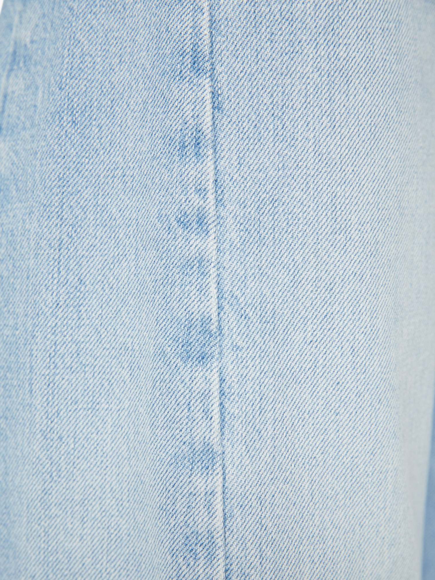 Mother Womens Folk Star The Dodger Flood Wide-leg Denim Jeans In Blue