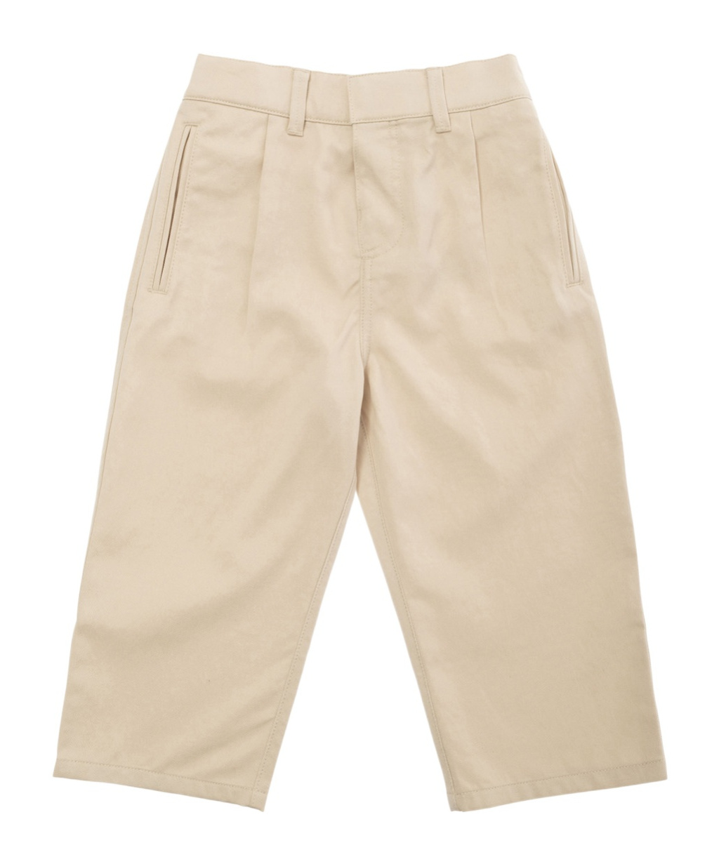 Burberry Equestrian Knight-motif Trousers In Nude