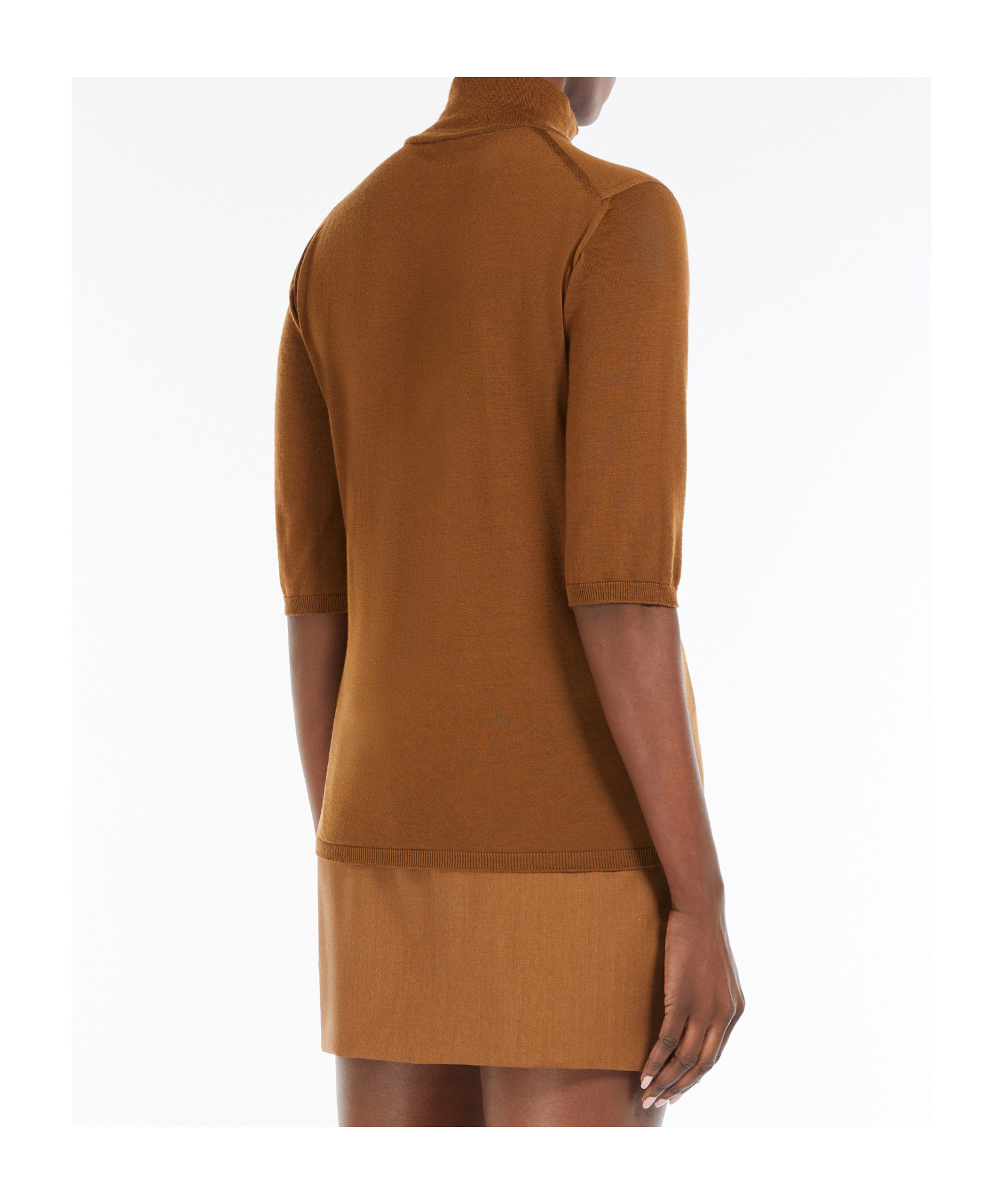MAX MARA WOOL KNIT TURTLENECK JUMPER