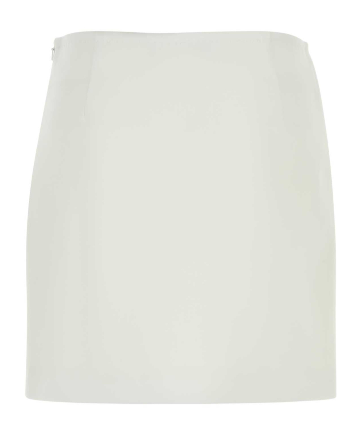 Max Mara Studio White Triacetate Blend Pagine Mini Skirt