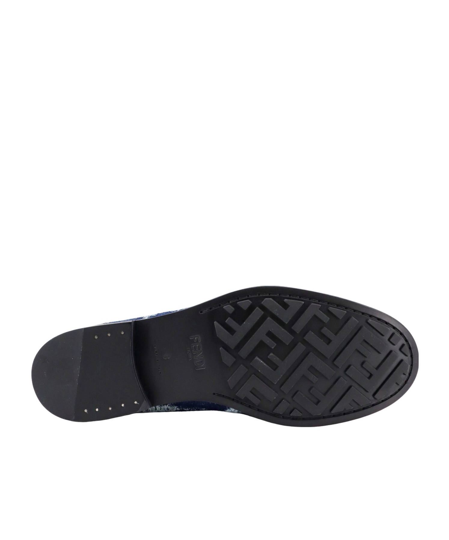Fendi O Lock Loafer In Black