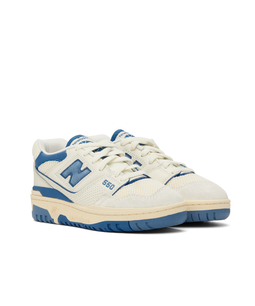 Shop New Balance Round Head Low-cut Casual Shoes In White