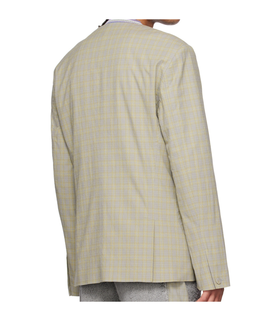 Kiko Kostadinov Gray Orma Reversible Blazer In Neutral