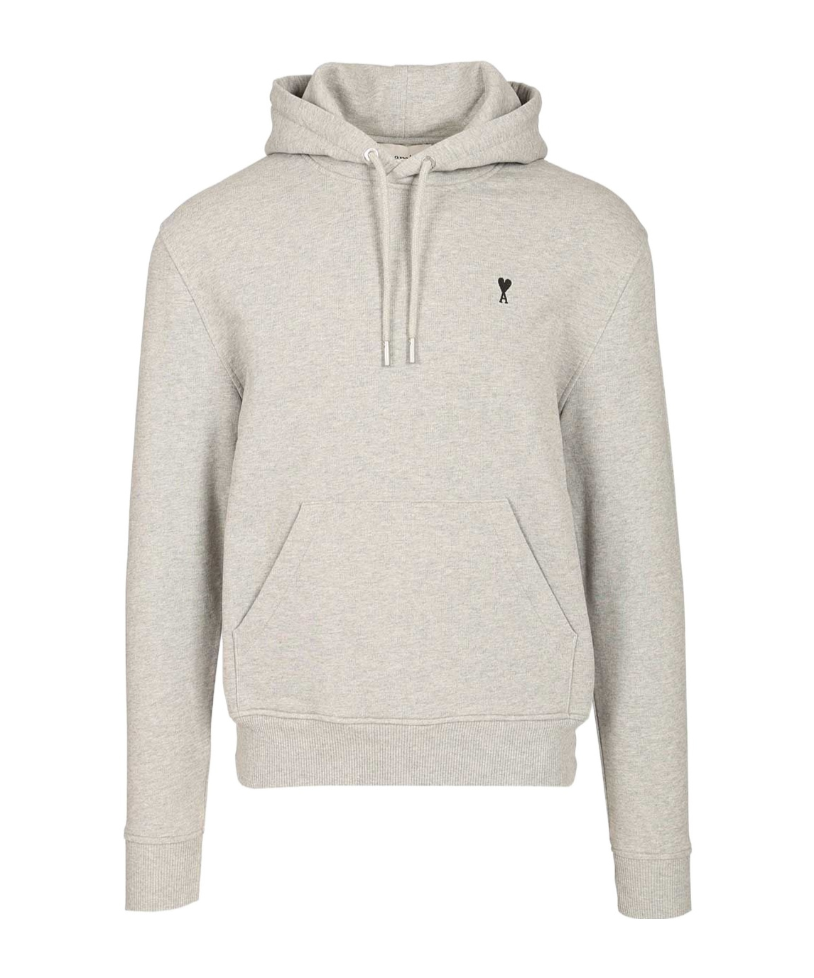 Ami Alexandre Mattiussi Ami Paris Ami Paris Grey Cotton Ami De Coeur Hoodie In Gray
