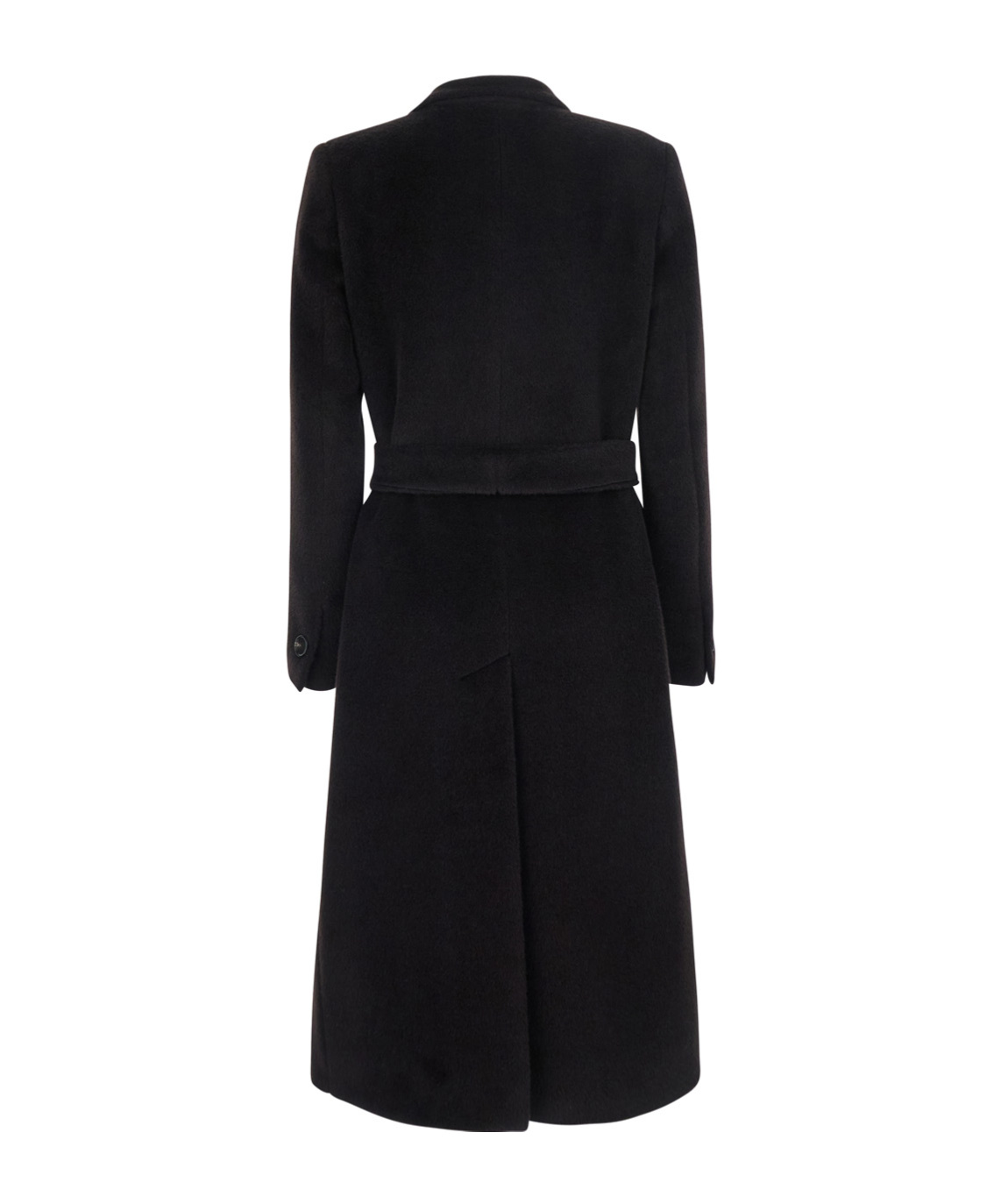 Tagliatore Jole Double-breasted Belted Coat In Black