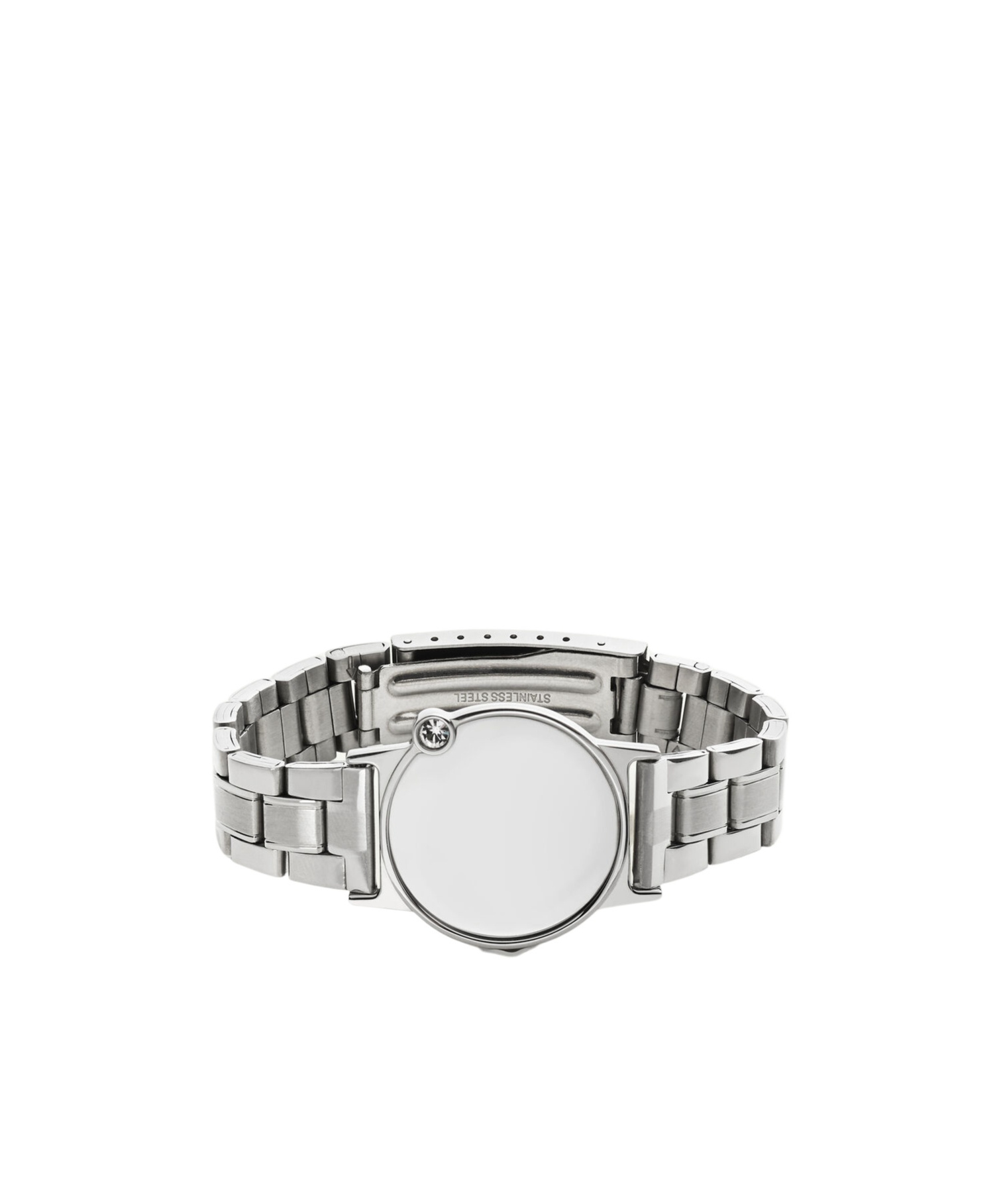 Mm6 Maison Margiela Mirror-faced Metal Bracelet In Silver