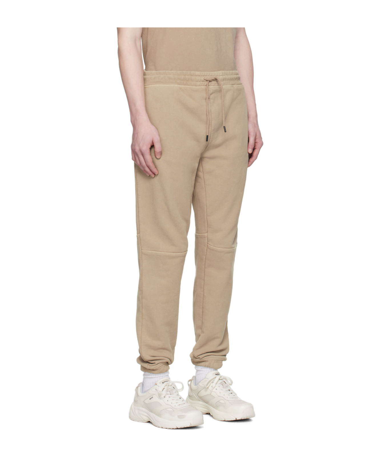 Hugo Boss Drawstring Sweatpants In Nude