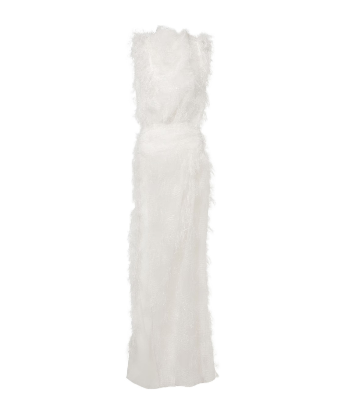 Maticevski Alabaster Silk-blend Gown In White