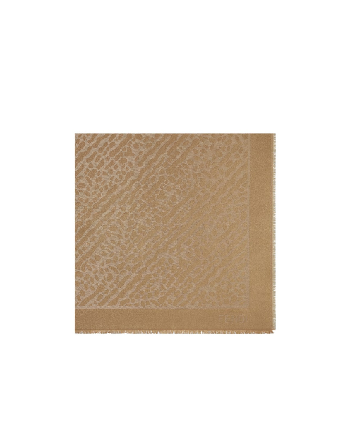 Fendi Ff Shawl In Brown