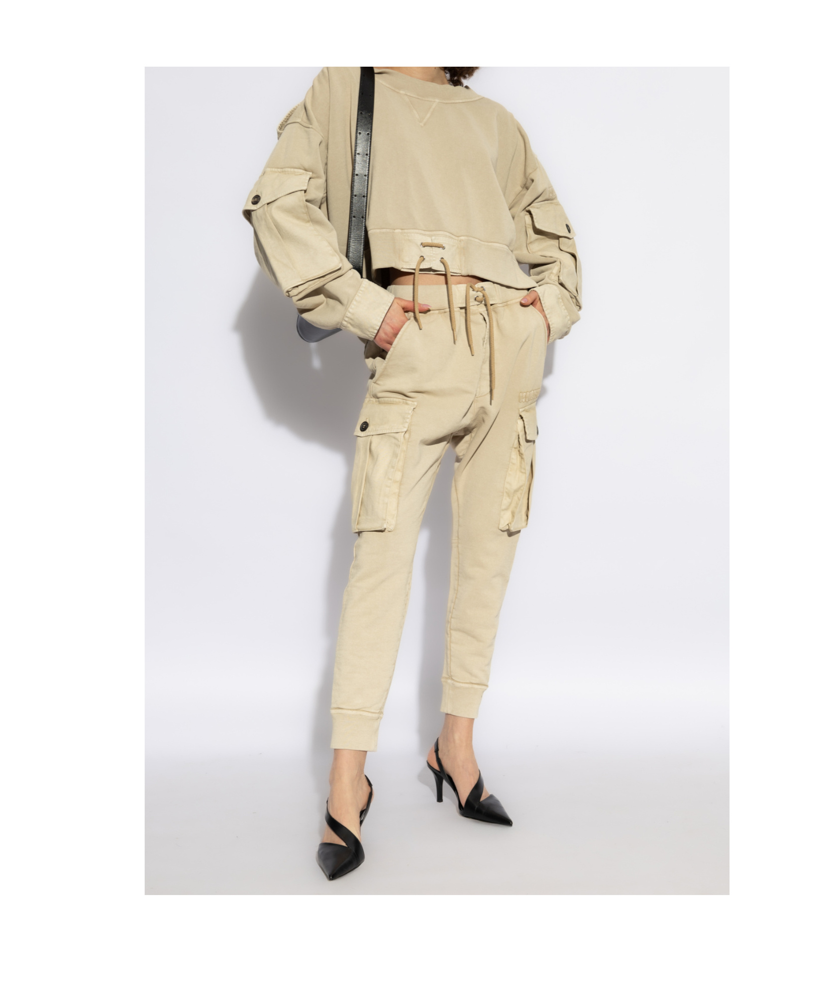 Dsquared2 Long-sleeved Sweater In Nude