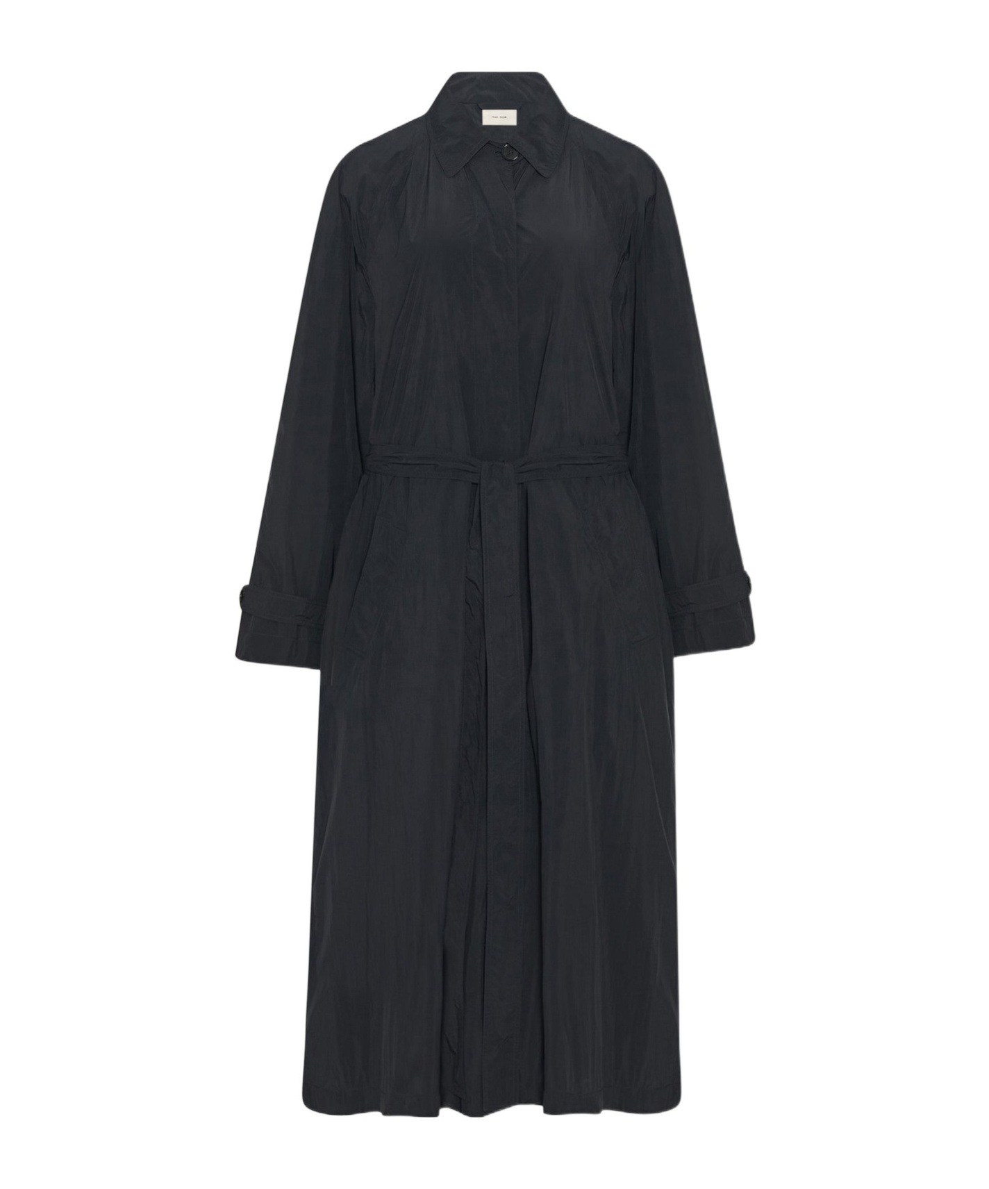 The Row Long Sleeve Coat In Black