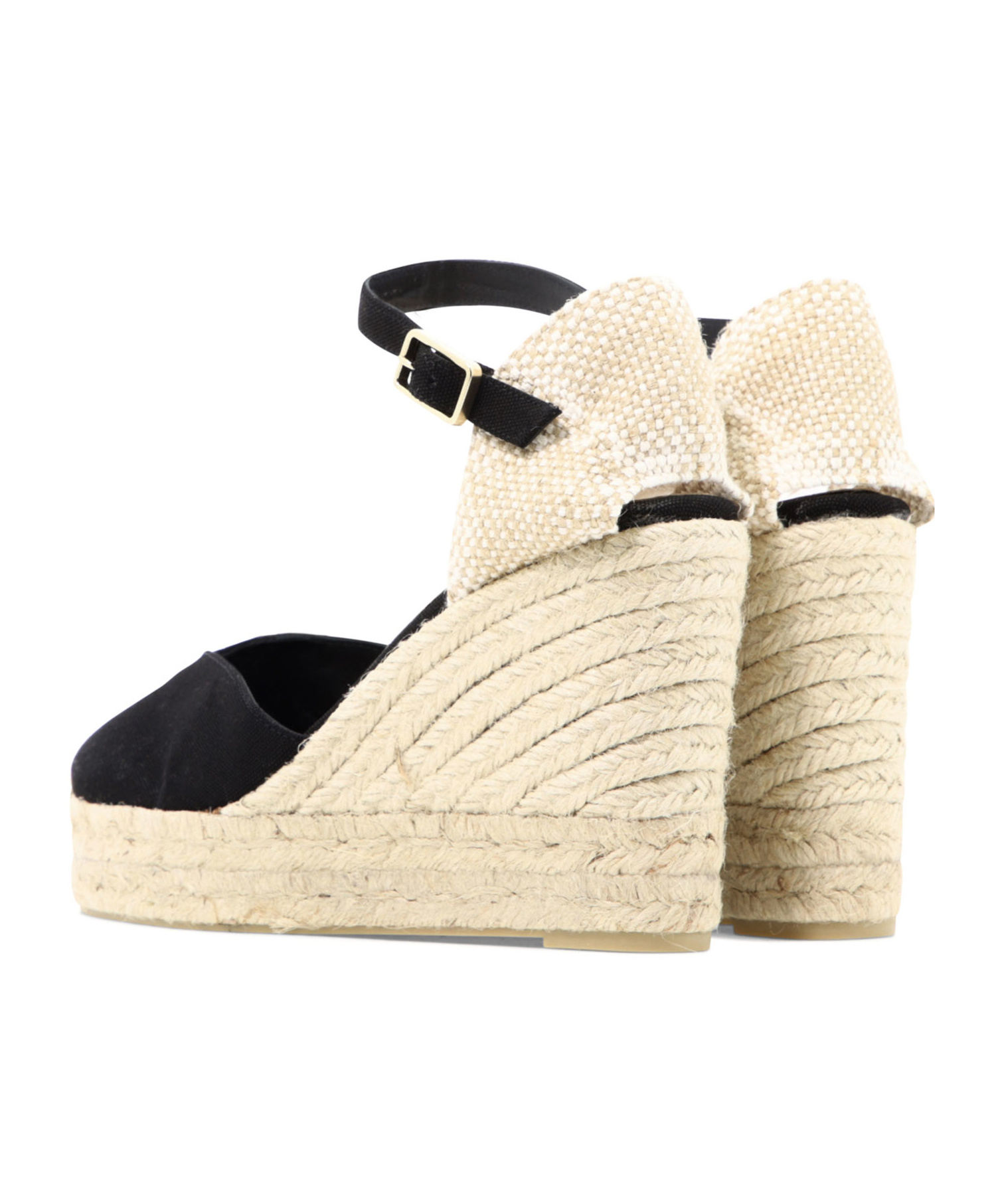 Castaã±er Bianca Canvas Ankle-strap Espadrille Sandals In Nude