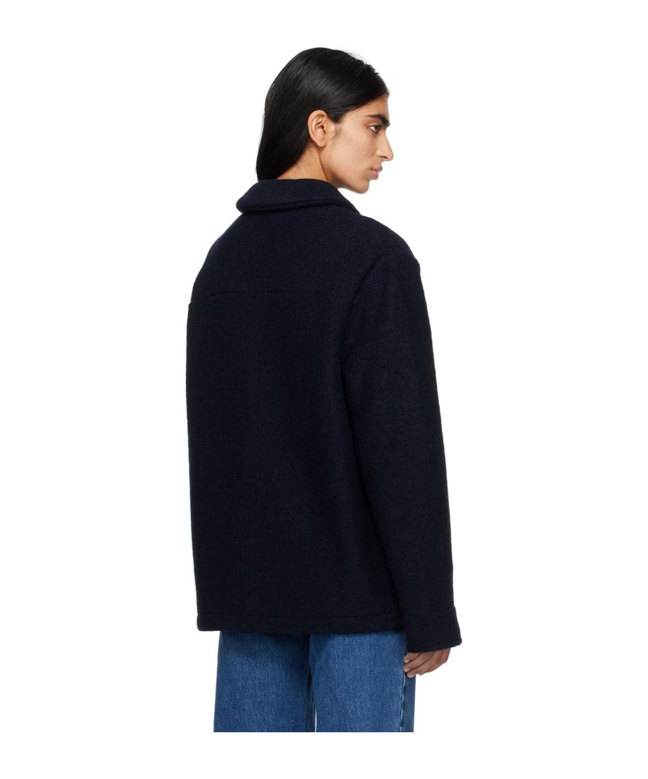 Apc Casual Jacket With Buttons On Front In Black