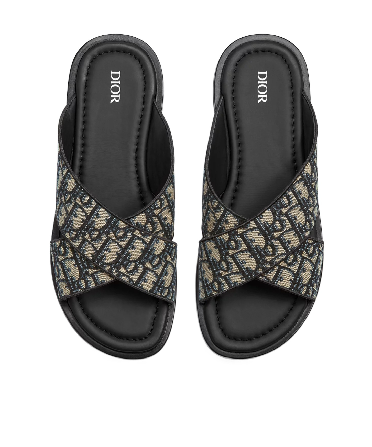 Dior Alias Logo Sandals In Black
