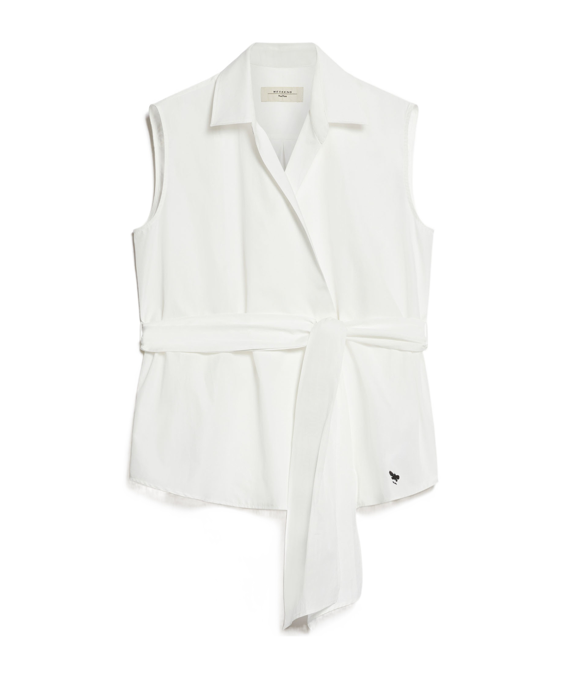 Weekend Max Mara Sleeveless Shirt In White