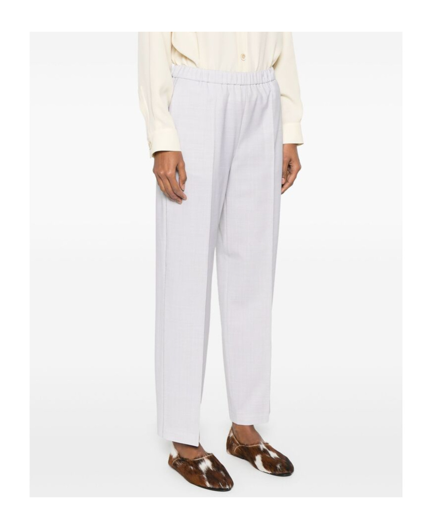 Fabiana Filippi Pressed-crease Trousers In White