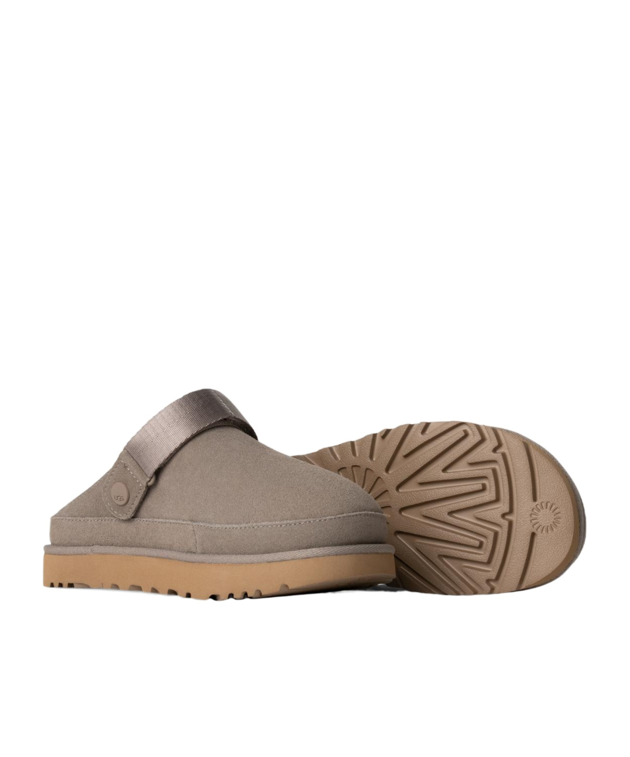 Shop Ugg Leather Slippers In Green