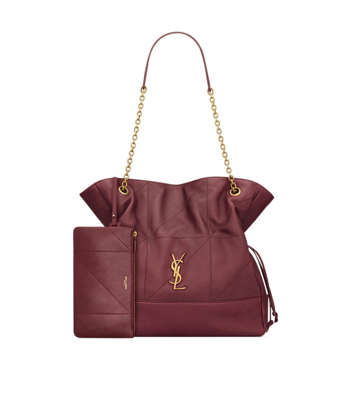 Saint Laurent Jamie 4.3 Large Leather Shoulder Bag In Bordeaux Red