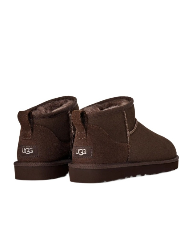 Ugg M Classic Ultra Mini Dusted Cocoa Ankle Boot In Brown
