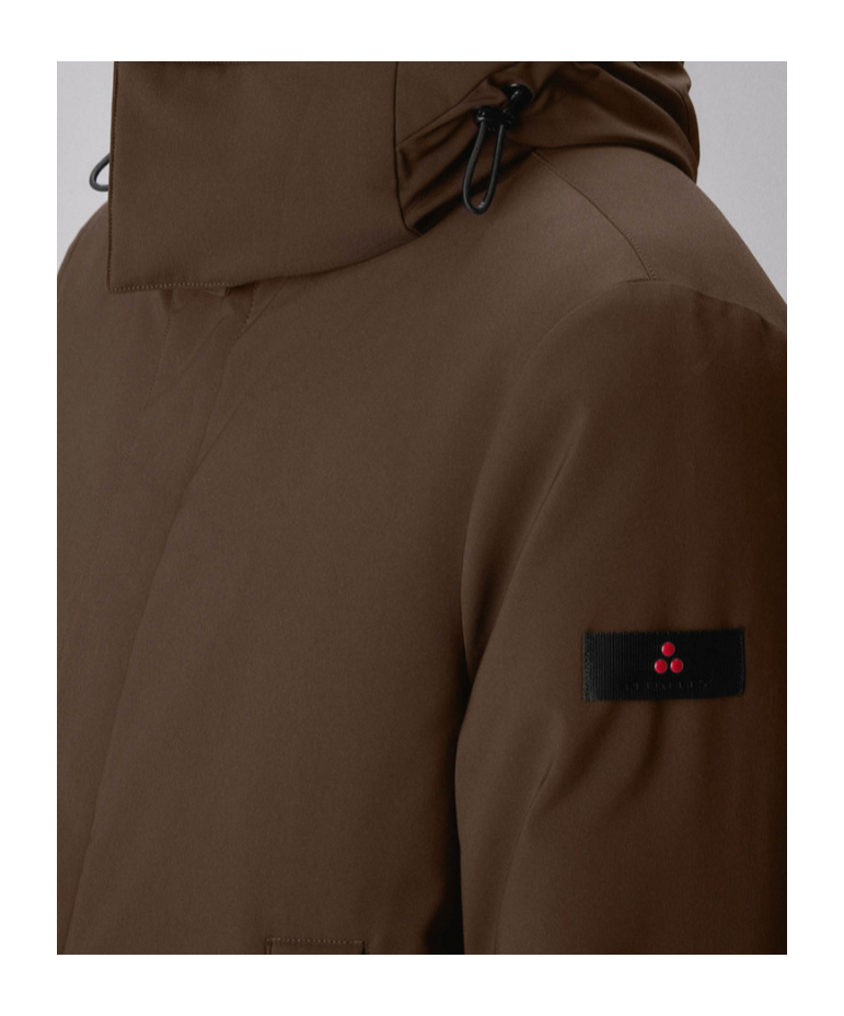 Peuterey Recycled Fabric Performance Coat In Brown