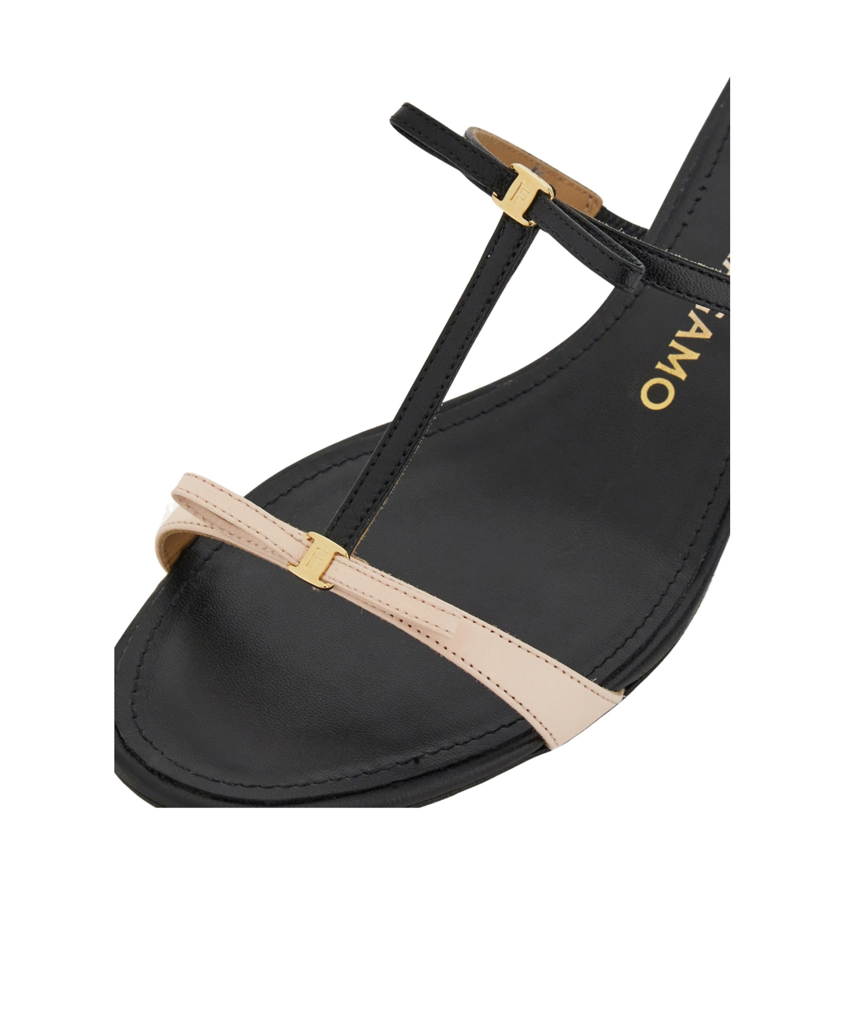 Ferragamo Strappy Kitten-heel Sandals In Black
