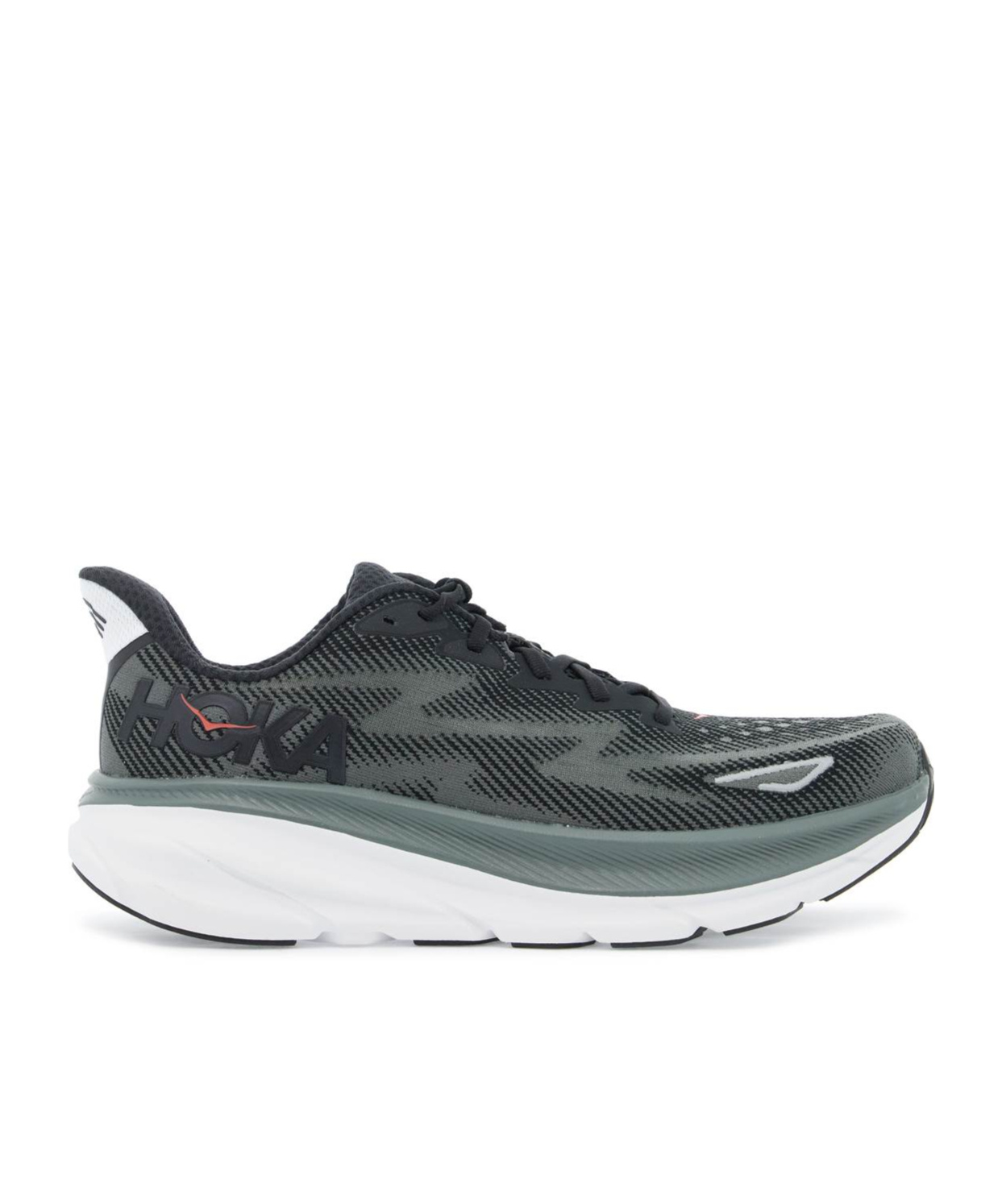 Hoka Clifton 9 Knitted Sneakers In Black