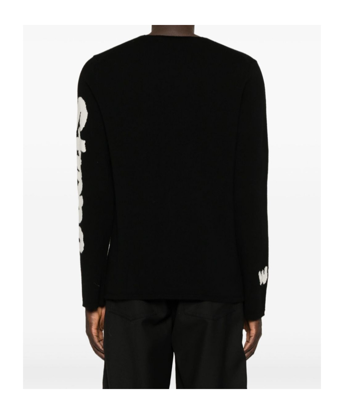 Comme Des Garçons Long-sleeved Sweater In Black