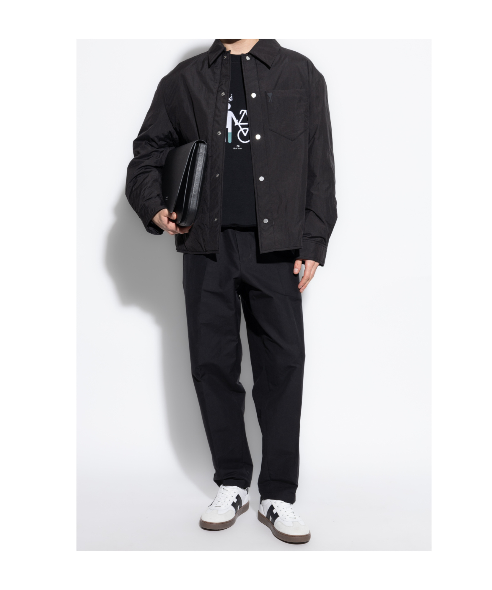 Shop Ps By Paul Smith Embroidered-motif Sweatshirt In Black