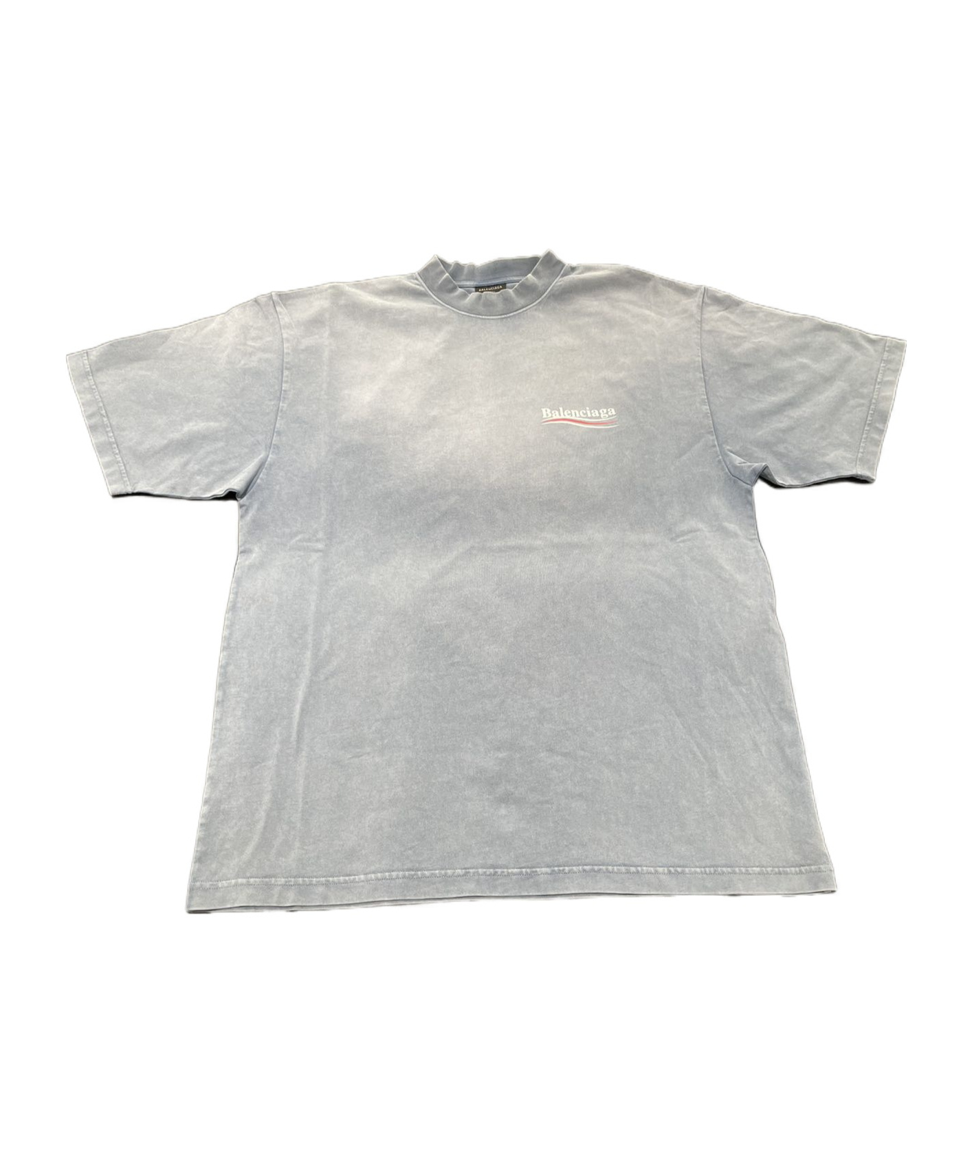 Balenciaga Open-necked Black Shirt In Gray