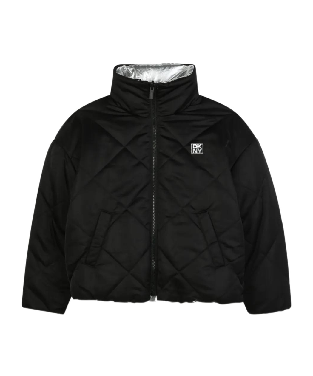 Dkny Quilted Puffer Jacket In Blue