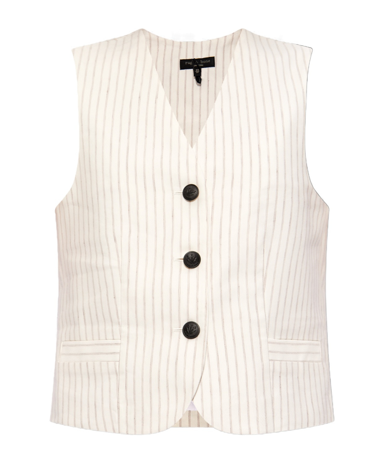 Rag & Bone Sleeveless Vest In White