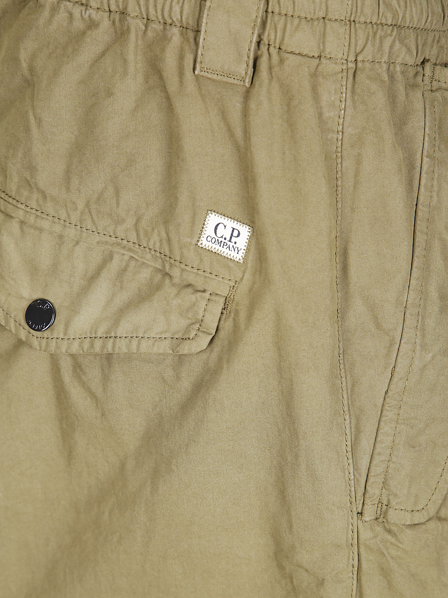 C.p. Company Button-fastening Drawstring Trousers In Brown